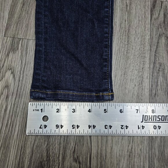 LOFT Jeans Womens 6 Blue Mid Rise Super Skinny Dark Wash Stretch Denim Pants - Picture 11 of 11